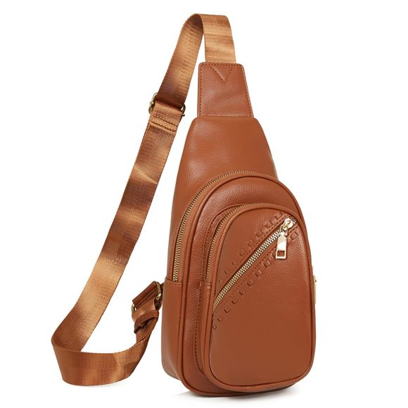 Small Sling Bag, Vegan Leather Pack Crossbody Bags, c: - Picture 1 of 7